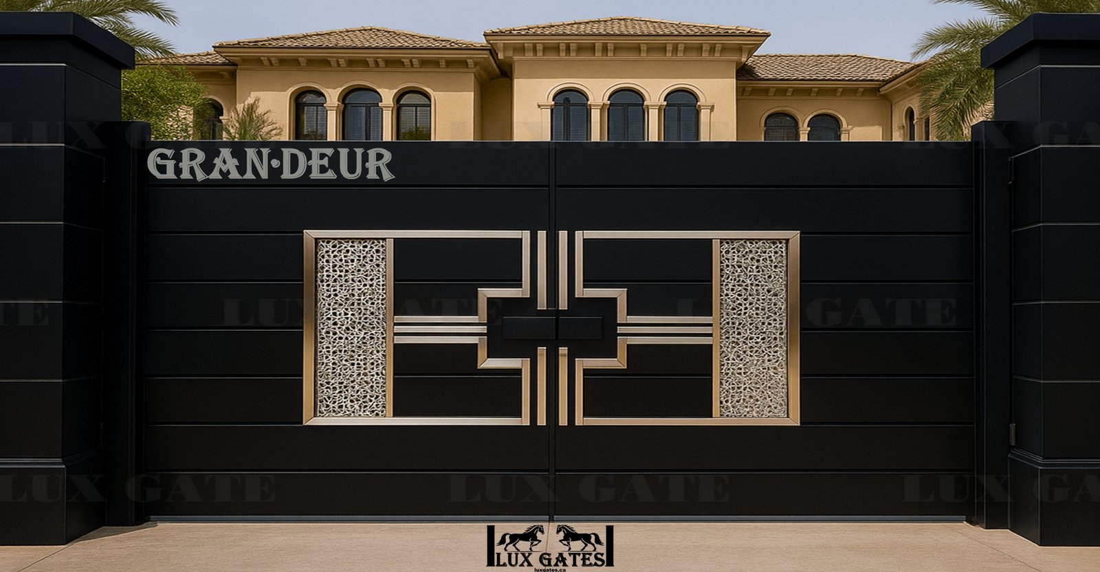 Grandeur Grandeur Lux Gate design with elegant, grand styling