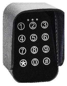 Automated gate with wireless keypad entry and Lux Gates accessories in Edmonton.